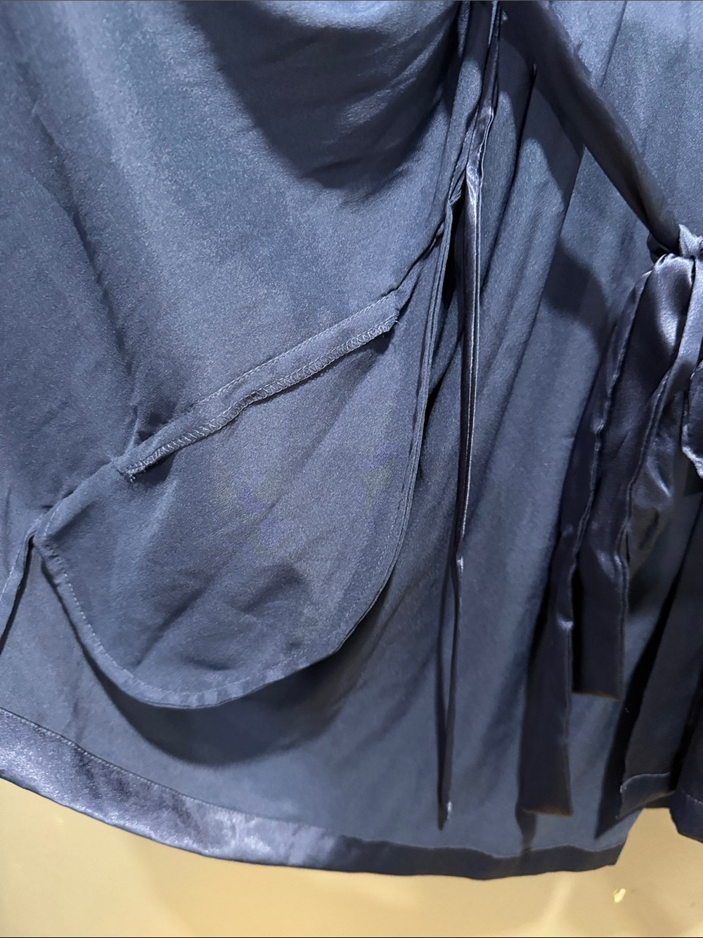 Victoria's Secret Royal Blue Satin Kimono Robe - Picture 7 of 8
